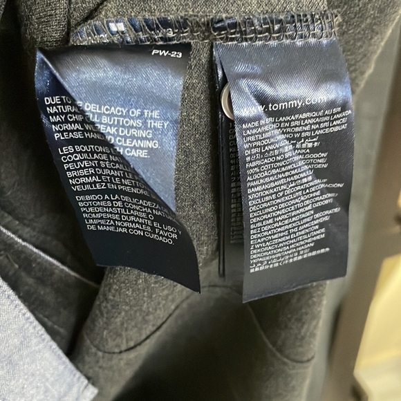 Tommy Hilfiger slim fit charcoal grey shirt - Picture 6 of 7